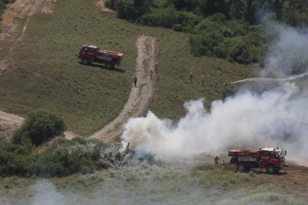 Adana'da orman yangını tatbikatı gerçeğini aratmadı