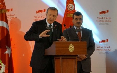 Erdoğan, Tunuslu mevkidaşıyla ortak basın toplantısı düzenledi