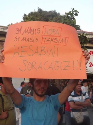 Hatay'da Gezi Parkı protestosu