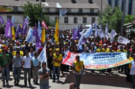 KESK Dersim Şubeler Platformu greve gitti