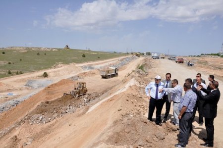 Kuzey Kuşak Yolu'nda Dolgu Çalışması Yapılıyor