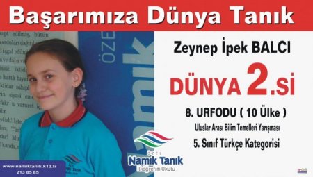 Namık Tanık Koleji, Uluslararası Yarışmada 8 Derece Elde Etti
