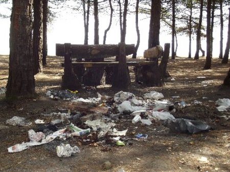 Terme’nin tek piknik alanı çöplük içinde
