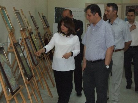 Yerköy’de ebru sergisi açıldı
