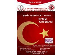 Bitliste Şehit Ve Şehitlik Konulu Resim Yarışması