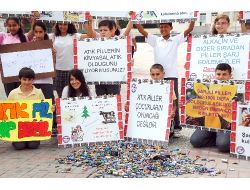 Öğrenciler, Atık Pilin Çevreye Verdiği Zarara Dikkat Çekti