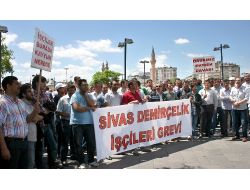 Sivas Demir Çelik İşçileri Haklarını Arıyor