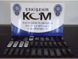 Eskişehir’de Kaçak Cep Telefonu Ve Sigara Operasyonu