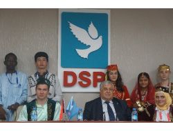 Dsp Lideri Türker, Türkçe Olimpiyatı’na Katılan Çocukları Kabul Etti