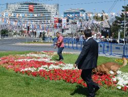 Kayseri’de Miting Alanında Polis, Köpeklerle Arama Yaptı