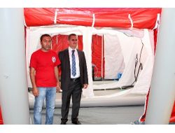 Umke, Mobil Çadır Hastane Tatbikatı Yapıyor
