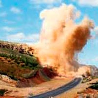 1 milyon kilo dinamit patlatıldı