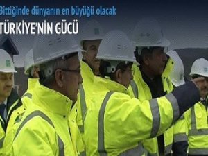 Davutoğlu, projeyi yerinde inceledi