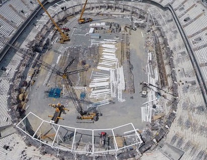 Vodafone Arena inşaatında çökme