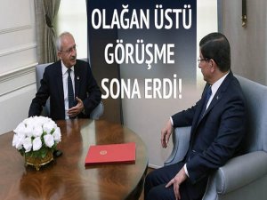 Davutoğlu - Kılıçdaroğlu görüşmesi sona erdi