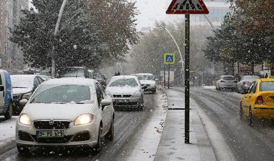 Ankarada kar yağışı