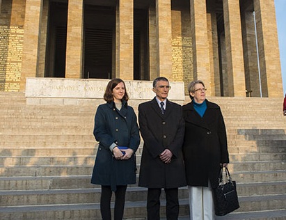 Aziz Sancarın Anıtkabir ziyareti