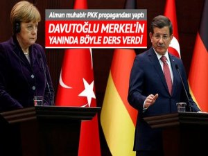 Davutoğlundan Alman muhabirine tokat gibi sözler