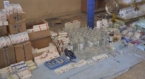 Nusaybinde teröristlerin ilaç deposu bulundu