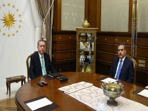 Erdoğan MİT Müsteşarı Hakan Fidan ile görüştü