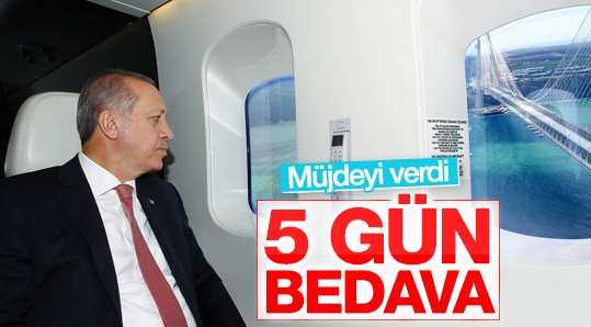 Erdoğandan 3. köprü müjdesi