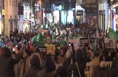 Beyoğlunda Halep eylemi