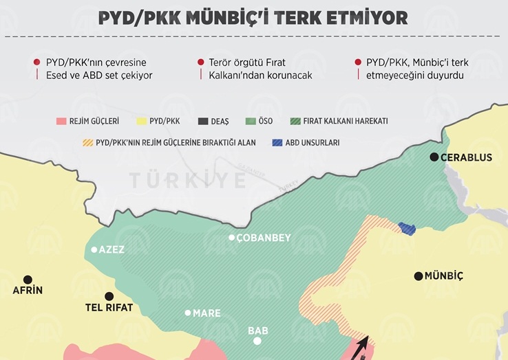 PYD/PKK Münbiçi terk etmiyor!