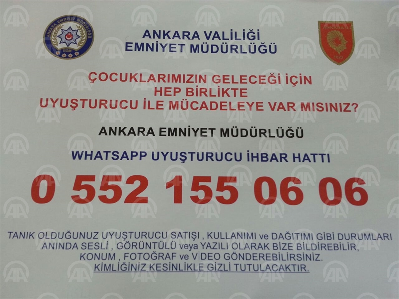 Uyuşturucu ile mücadele için WhatsApp ihbar hattı