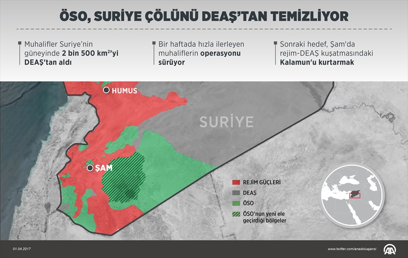 ​ÖSO, Suriye çölünü DEAŞ’tan temizliyor
