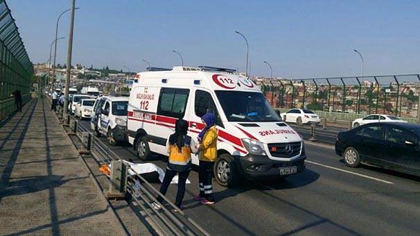 Haliçte kaza! İstanbul trafiği felç oldu