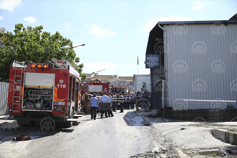 Başkentte iş yerinde patlama