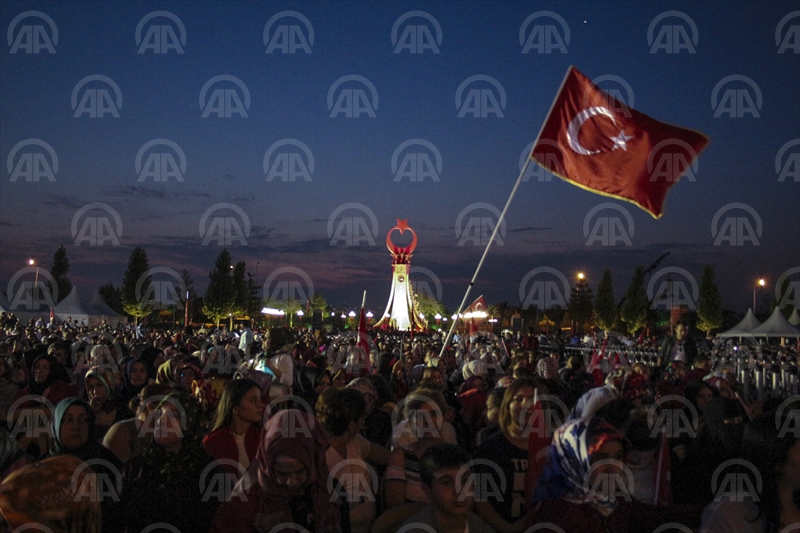 15 Temmuz Şehitler Abidesinin açılış töreni