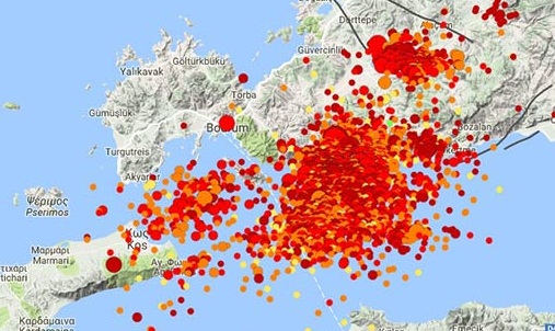 Bodrumda peş peşe depremler! Yine sallandı...