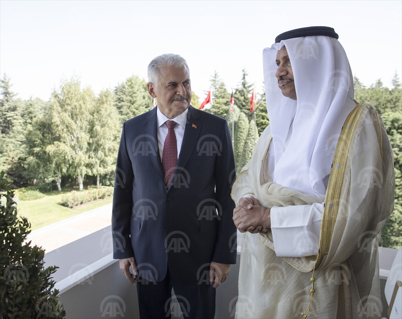 Başbakan Yıldırım - Kuveyt Başbakanı Şeyh Cabir
