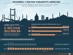 İstanbul 7 milyon yabancıyı ağırladı