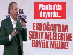 Cumhurbaşkanı Erdoğandan müjde