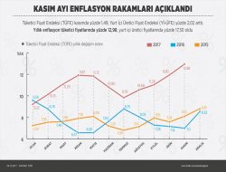 Kasım ayı enflasyon rakamları açıklandı