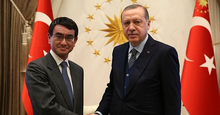 Erdoğan, Japonya Dışişleri Bakanı Kono'yu kabul etti