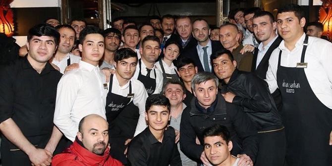 Cumhurbaşkanı Erdoğan İstanbul'da çorbacıya gitti