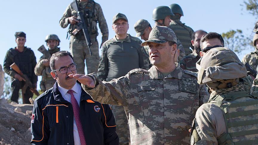 Korgeneral Temel Burseya Dağı'nda..