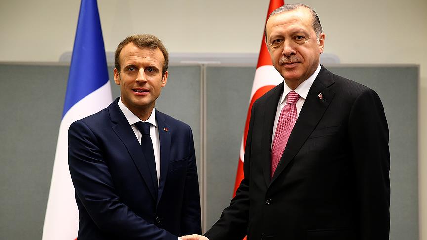 Erdoğan ile Macron Suriye'yi görüştü