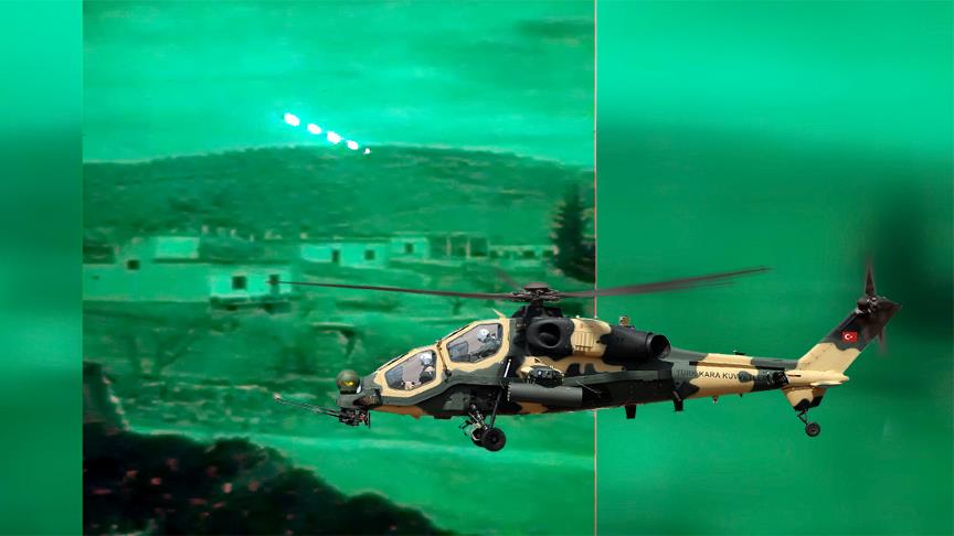 Teröristler ATAK helikopterleri ile etkisiz hale getirildi