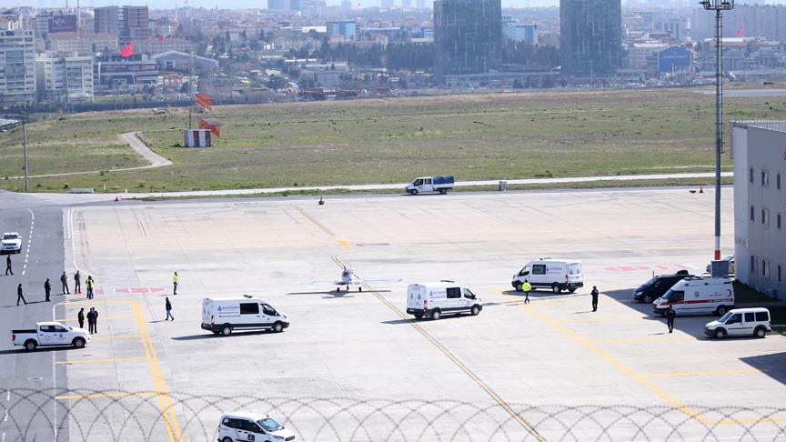 Jet kazasında ölen 10 kişinin cenazesi Türkiye'ye getirildi