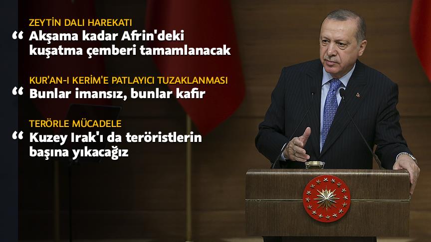 Erdoğan'dan terörle mücadele için marş önerisi