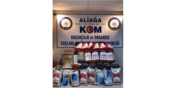 Aliağa'da 300 Kilo Kaçak Tütün Ele Geçirildi!