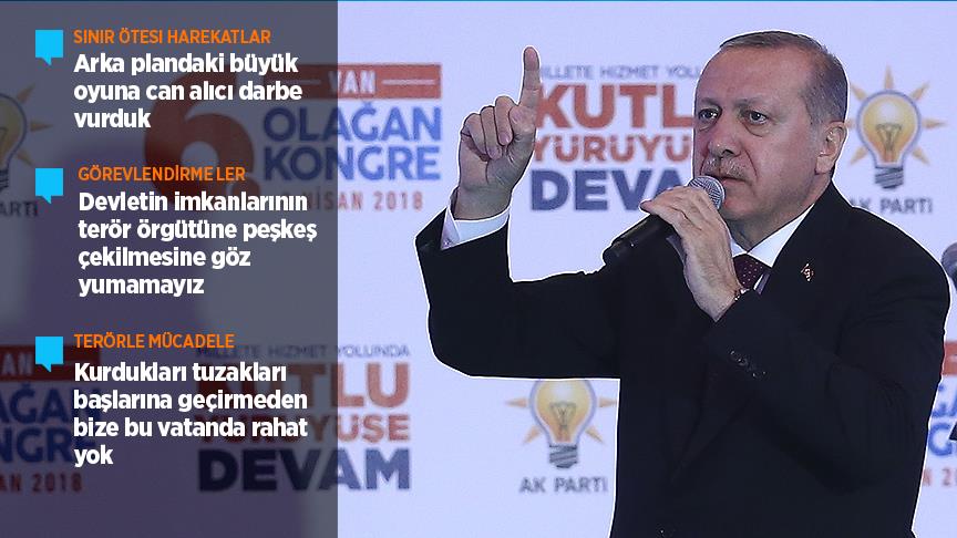 Erdoğan: Arka plandaki büyük oyuna darbe vurduk