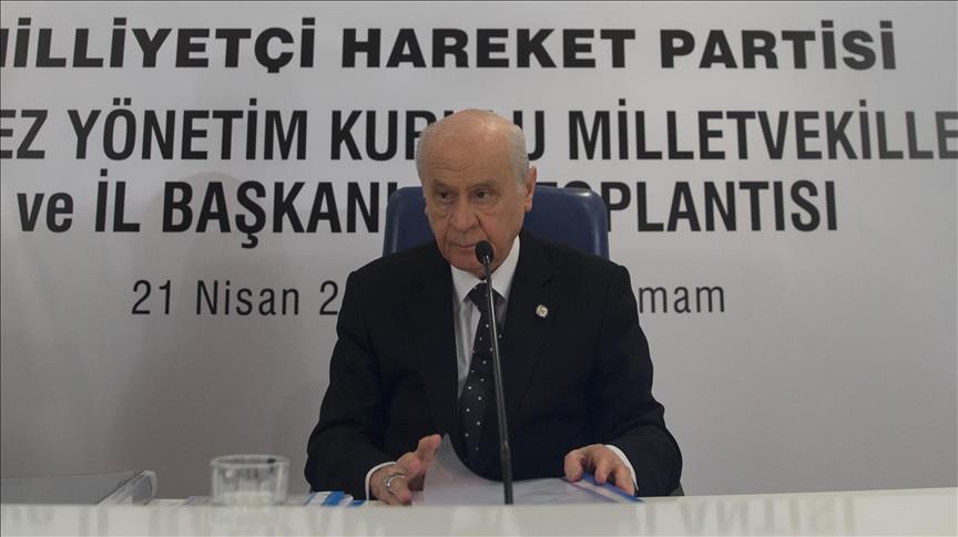 Bahçeli: MHP mensuplarından hiçbir tanesi aday olarak çıkmamıştır