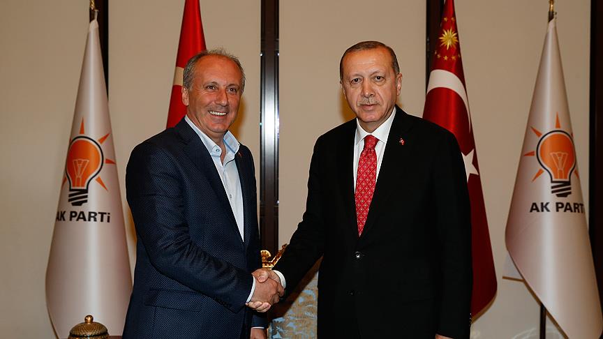 Cumhurbaşkanı Erdoğan, Muharrem İnce'yi kabul etti!
