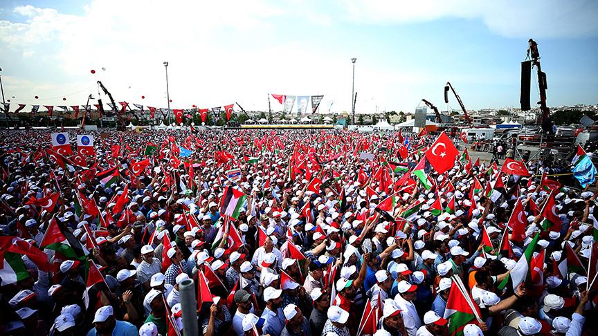 'Zulme Lanet Kudüs'e Destek' mitingi