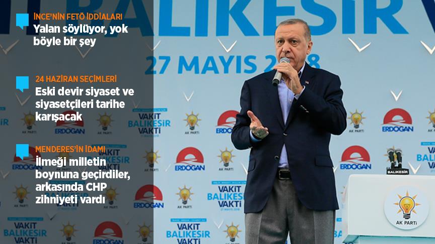 Erdoğan: 24 Haziran eski devir siyasetin tarihe karıştığı gün olacak